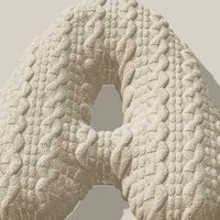 Bubble letter met patroon kabelsteek