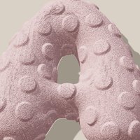 Bubble letter met patroon stippen