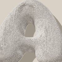 Bubble letter met patroon teddy